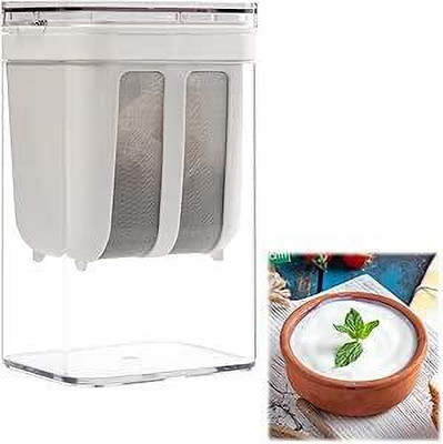 kokailkitchan Yogurt Strainer white collapsible and BPA Free Collapsible Strainer(White Pack of 1)