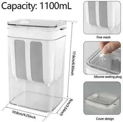 kokailkitchan Yogurt Strainer white collapsible and BPA Free Collapsible Strainer(White Pack of 1)