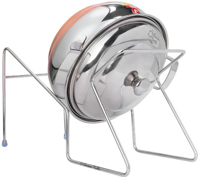 ricepot Ricepot Drainer Stand | Rice Pot Drainer Stand (Pack of 1) Strainer(Steel Pack of 1)