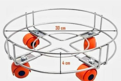 Bajrang gas cylinder trolley Deep Frying Basket(Silver Pack of 1)