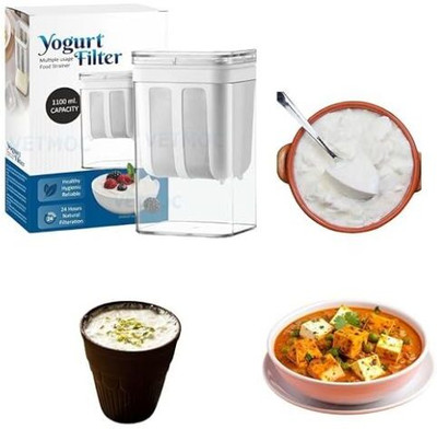 RVK Premium Greek Yogurt Maker & Hung Curd Strainer Strainer(Clear Pack of 1)