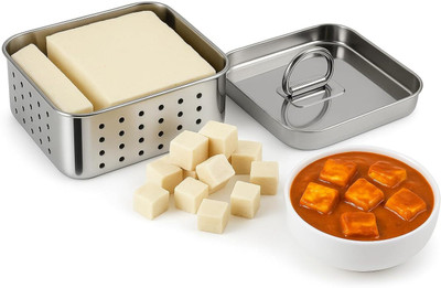 Magrido Stainless Steel Paneer Maker Mould Press 450 ml Pack of 1 Collapsible Strainer(Steel Pack of 1)
