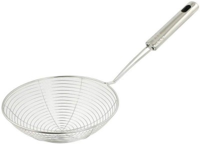 Allwin Durable Stainless Steel Deep Fry Strainer And Tadka Pan Combo Collapsible Deep Frying Basket(Steel Pack of 2)