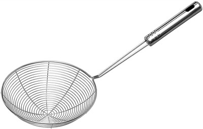 GG CREATION Strainer Stainless Steel Skimmer Spoon for Cooking & Frying Spaghetti ,PuriFood Strainer(Steel Pack of 1)