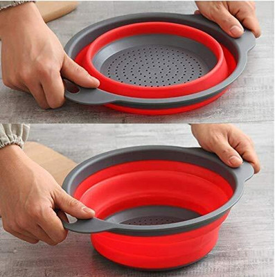 SEJALESQUE Collapsible Colander(Multicolor Pack of 1)