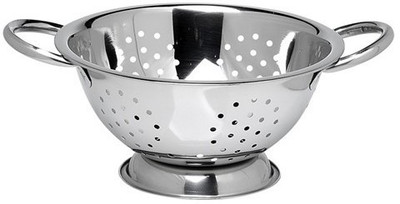 KARFE STAINLESS STEEL COLANDER, STRAINER, SIEVES 18CM WITH PUDDING AND HANDLE CHANNI Colander(Steel Pack of 1)