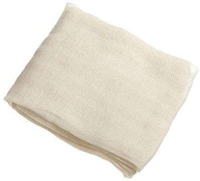 Romp and Role Cheesecloth Unbleached Cotton Fabric for Reusable Straining, Cooking, and Baking Collapsible Strainer(Beige Pack of 1)