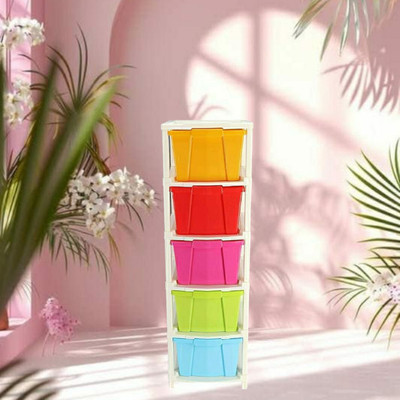 MAHADEV ENTERPRISE 5 Compartments Plastic Multi Purpose(Multicolor)