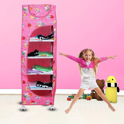 HUMBLE KART 6 Compartments Plastic Multi Purpose(Pink)