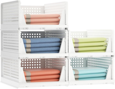 JAGEZI PVC Collapsible Wardrobe(Finish Color - White-01, DIY(Do-It-Yourself))