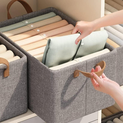 NKL 30 L Grey Laundry Stool/Storage(Cotton)