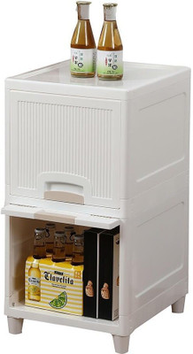 Novatic Plastic Storage Organizer, Storage Cabinet 2 Layer Multipurpose Storage Box Drawer Divider(Plastic)