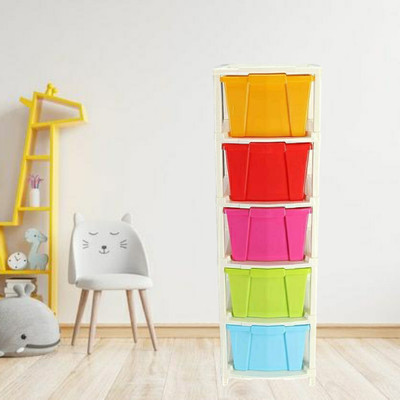 MAHADEV ENTERPRISE Home and Kids Foldable drawers organizers Box PP Collapsible Wardrobe(Finish Color - Multicolor, DIY(Do-It-Yourself))