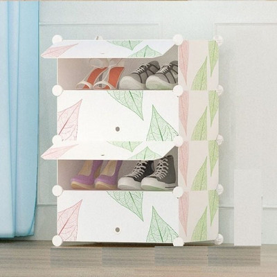 Sampri 4 Layer Simple Bookshelf/Multipurpose Rack/Children Bookcases/File Rack Office Metal Open Book Shelf(Finish Color - White Multi, DIY(Do-It-Yourself))