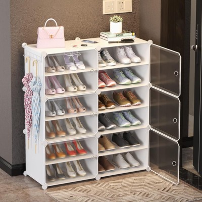 Sampri Plastic Shoe Rack(White, 12 Shelves, DIY(Do-It-Yourself))