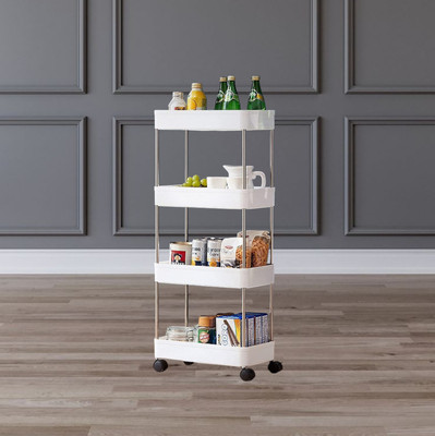 MAHADEV ENTERPRISE 4 Compartments Plastic Multi Purpose(White)