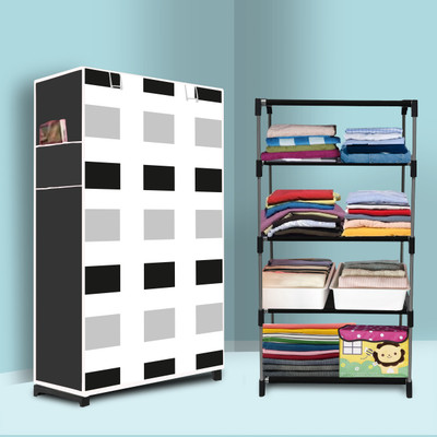 Flipkart Perfect Homes Studio Metal Frame Collapsible Wardrobe Almirah – Foldable Portable Storage 4 Layer Carbon Steel Collapsible Wardrobe(Finish Color - Sky Blue Print, DIY(Do-It-Yourself)) Flipkart Perfect Homes Studio Metal Frame Collapsible Wardrobe Almirah – Foldable Portable Storage 4 Layer Carbon Steel Collapsible Wardrobe(Finish Color - Sky Blue Print, DIY(Do-It-Yourself))