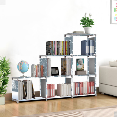 Flipkart Perfect Homes Studio 18 Layer Multipurpose Portable SpaceSaving Cloth/Shoe/Books Shelf Home & Office Metal Open Book Shelf(Finish Color - Fresh Grey, DIY(Do-It-Yourself))