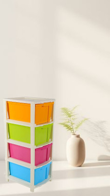 MAHADEV ENTERPRISE 4 Compartments Plastic Multi Purpose(Multicolor)