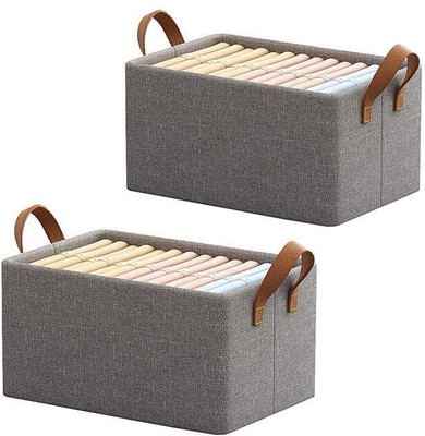 NKL Shelf Organizers(Grey, Polyester)