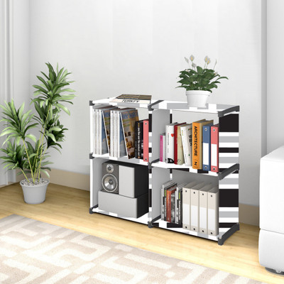 Flipkart Perfect Homes Studio 10 Layer Multipurpose Portable SpaceSaving Cloth/Shoe/Books Shelf Home & Office Metal Open Book Shelf(Finish Color - New Green Print, DIY(Do-It-Yourself))