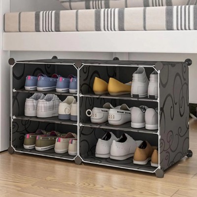 Keekos Metal Collapsible Shoe Stand(6 Shelves, DIY(Do-It-Yourself))