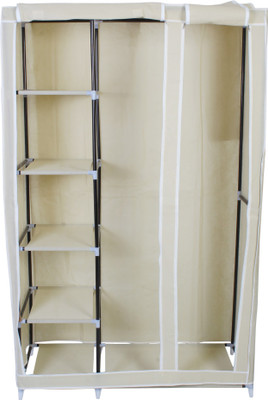 Grazia Carbon Steel Collapsible Wardrobe(Finish Color - GREY, DIY(Do-It-Yourself))