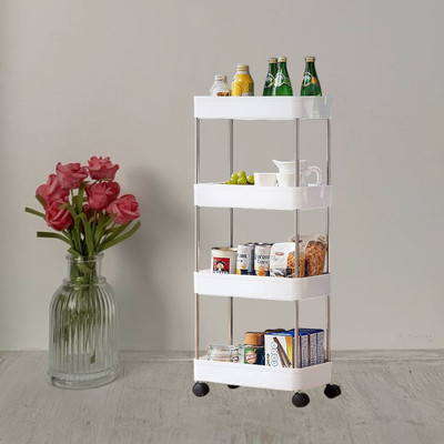 MAHADEV ENTERPRISE 4 Compartments Plastic Multi Purpose(White)