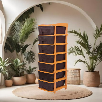 MAHADEV ENTERPRISE 7 Compartments Plastic Multi Purpose(Brown)
