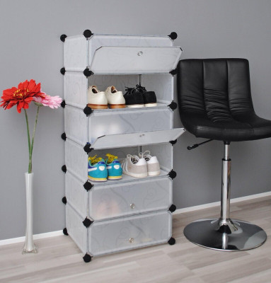 Keekos PP Collapsible Wardrobe(Finish Color - GREY-5, DIY(Do-It-Yourself))