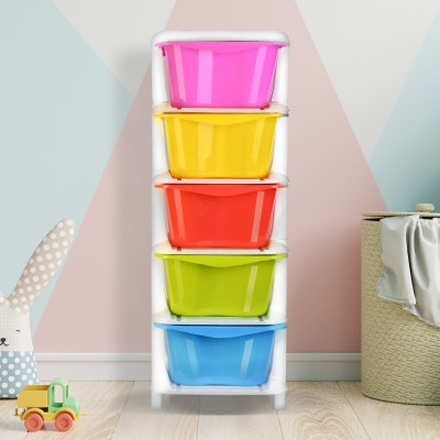 MAHADEV ENTERPRISE 5 Compartments Plastic Multi Purpose(Multicolor)