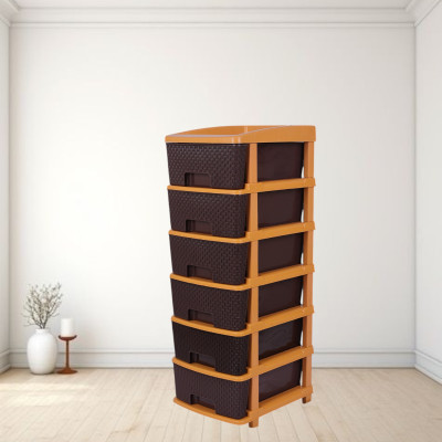 MAHADEV ENTERPRISE 6 Compartments Plastic Multi Purpose(Brown)