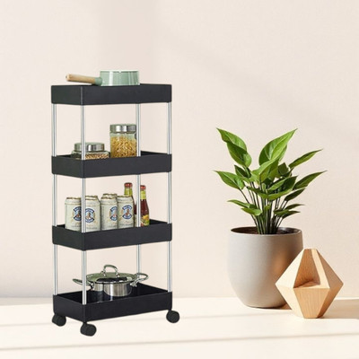 MAHADEV ENTERPRISE 4 Compartments Plastic Multi Purpose(Black)