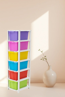 MAHADEV ENTERPRISE 6 Compartments Plastic Multi Purpose(Multicolor)