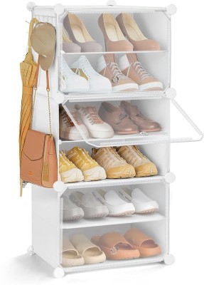 Keekos PP Collapsible Wardrobe(Finish Color - WHITE-6, DIY(Do-It-Yourself))