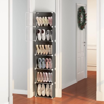 Keekos Metal Collapsible Shoe Stand(6 Shelves, DIY(Do-It-Yourself))