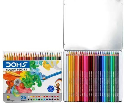 DOMS Color Pencil Hexagon Shaped Color Pencils(Set of 12, Blue)