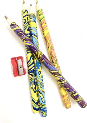 ASHOPANU colored pencils round Shaped Color Pencils(Set of 3, Multicolor)