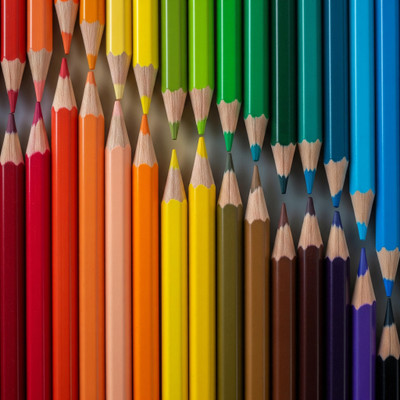 SUCCHA NA triangular Shaped Color Pencils(Set of 1, Multicolor)