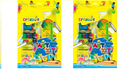 NewCreative Creative Series Art Kit Round Shaped Color Pencils(Set of 2, Multicolor)