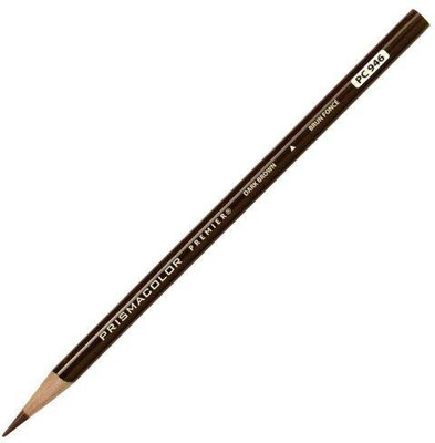 Prisma Color Premier Round Shaped Color Pencils(Set of 2, Dark Brown)