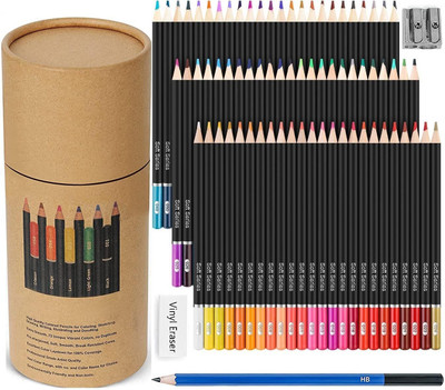 Eduwation Pencil Colors Round Shaped Color Pencils(Set of 72, Multicolor)