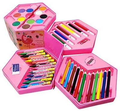 CITYCART Art Creations Round Shaped Color Pencils(Set of 46, Multicolor)