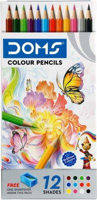 DOMS FSC 12 Shades Round Shaped Color Pencils(Set of 1, Multicolor)