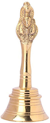 SHREE SAI TRADERS Brass Garuda Ganti for Pooja and Gift Purpose, 10CM x4CM, Gold, 1 Piece Round Shaped Color Pencils(Set of 1, Gold)