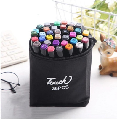 HAYAGRIVA EXPORT 36 MAKER PEN DUAL Shaped Color Pencils(Set of 36, Multicolor)