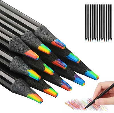 WunderVoX Art Creation Round Shaped Color Pencils(Set of 1, Black)