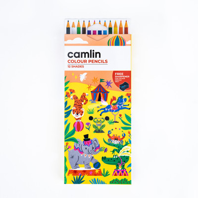 Camlin Full Size Round Shaped Color Pencils(Set of 13, Multicolor)
