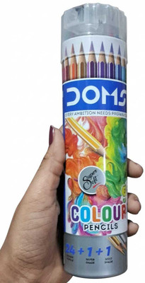 DOMS colour pencil Hexagonal Shaped Color Pencils(Set of 1, Multicolor)