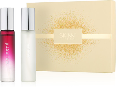 SKINN by TITAN Raw and Celeste gift pack Eau De Parfum Combo Set(Set of 2)